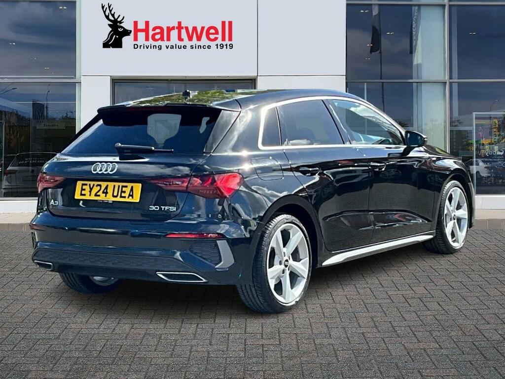 Audi A3 1.0 Tfsi 30 S Line Sportback S Tronic E Black #3