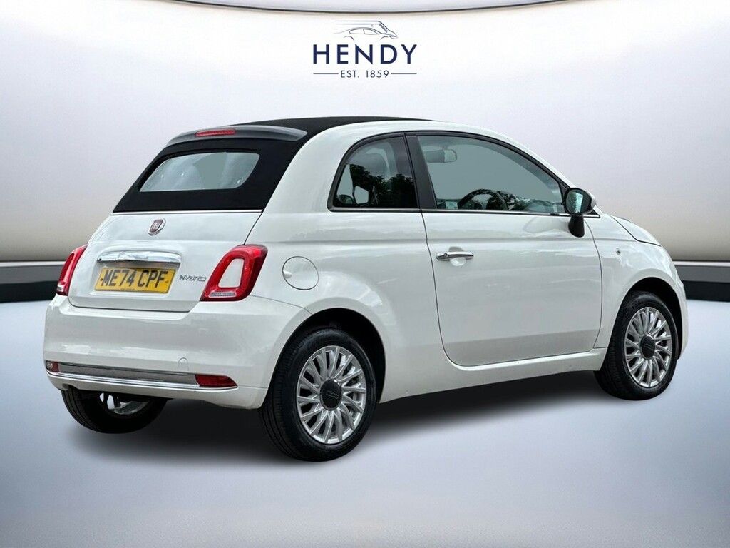 Fiat 500C 1.0 70Hp Mild Hybrid Convertible White #4