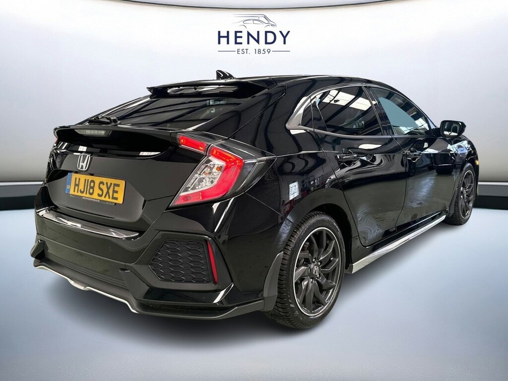 Honda Civic 1.0 Vtec Turbo Ex Cvt Black #4