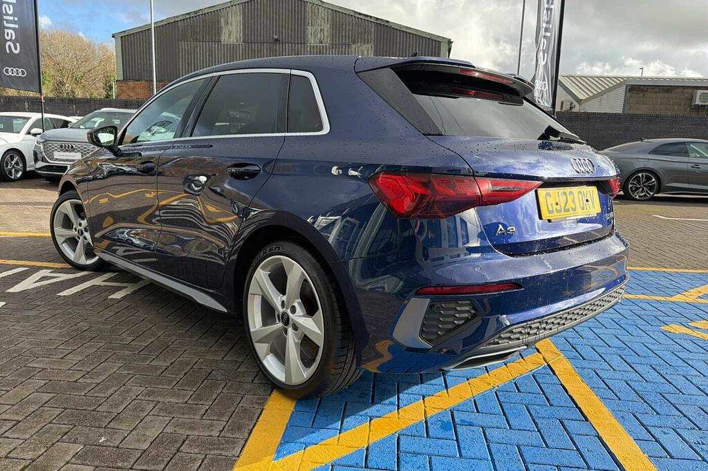 Audi A3 S Line 35 Tfsi 150 Ps S Tronic GJ23OKV Blue #3