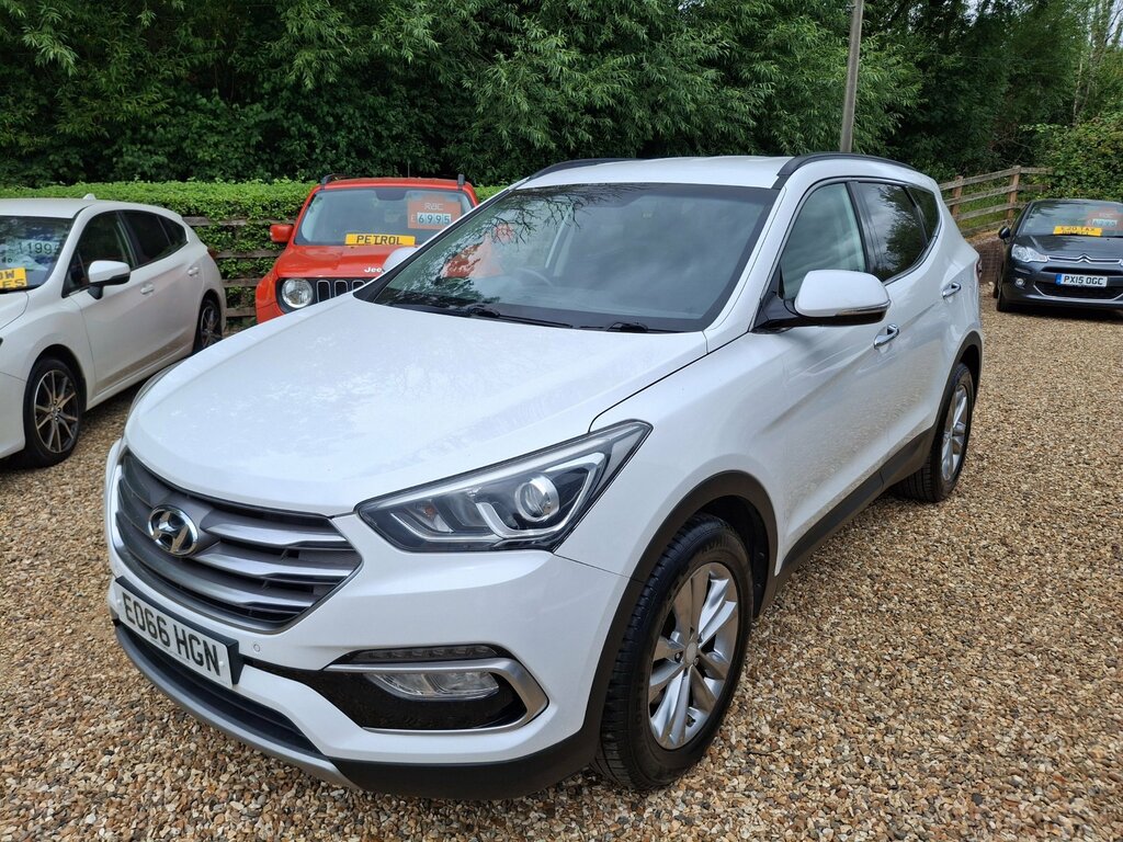 Hyundai Santa Fe 2.2 Crdi Blue Drive Premium Suv 4W White #2