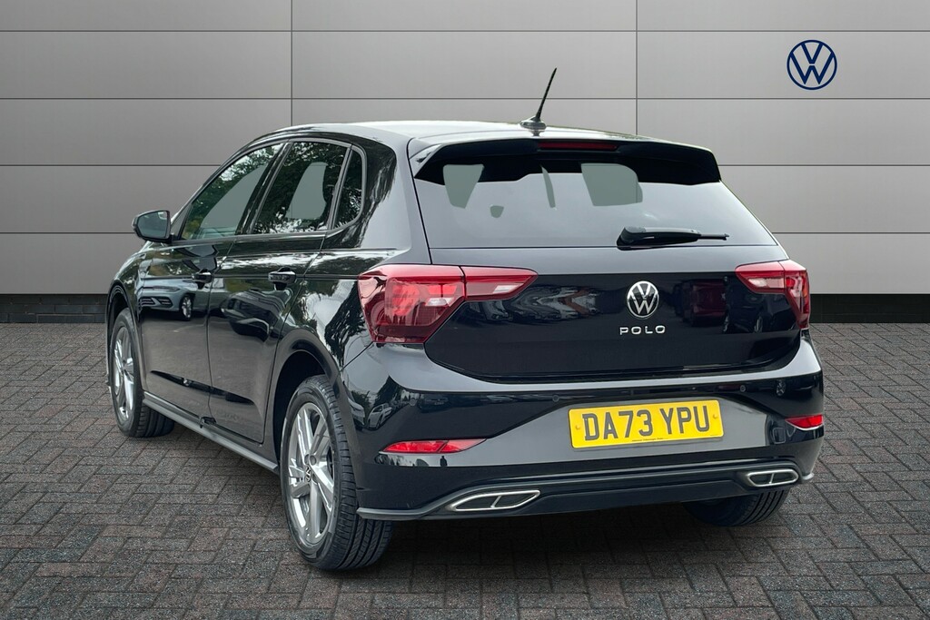 Volkswagen Polo 1.0 Tsi R-line DA73YPU Black #3