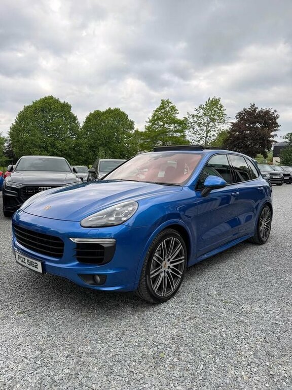 Porsche Cayenne 2017 4.2 Td V8 S Suv Tiptronics 4Wd Eur Blue #3