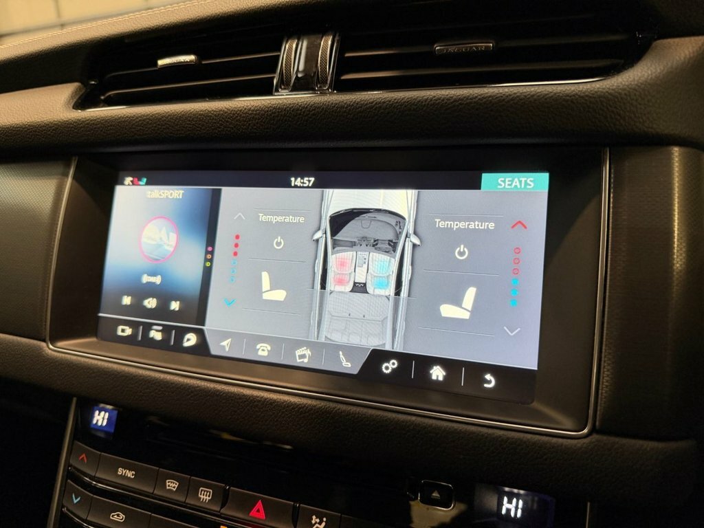 Jaguar XF 3.0L D V6 S Red Black Leather Panoramic Roof White #42