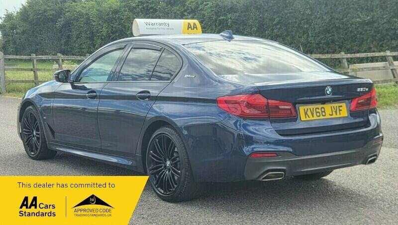 BMW 5 Series 2.0 530E 9.2Kwh M Sport Saloon Plug-in Blue #5