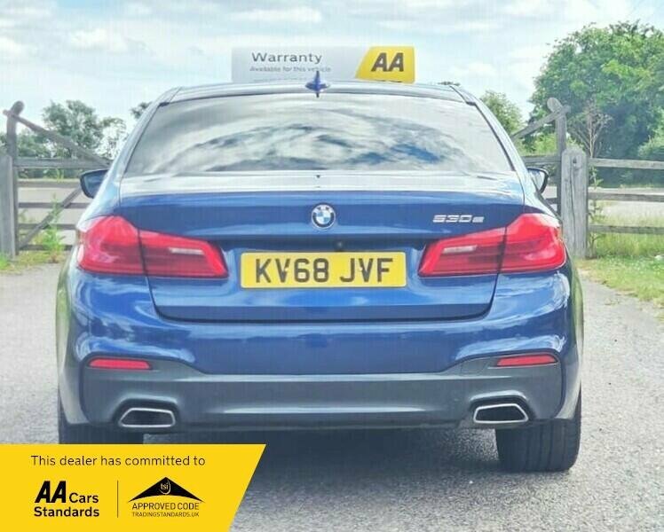 BMW 5 Series 2.0 530E 9.2Kwh M Sport Saloon Plug-in Blue #6
