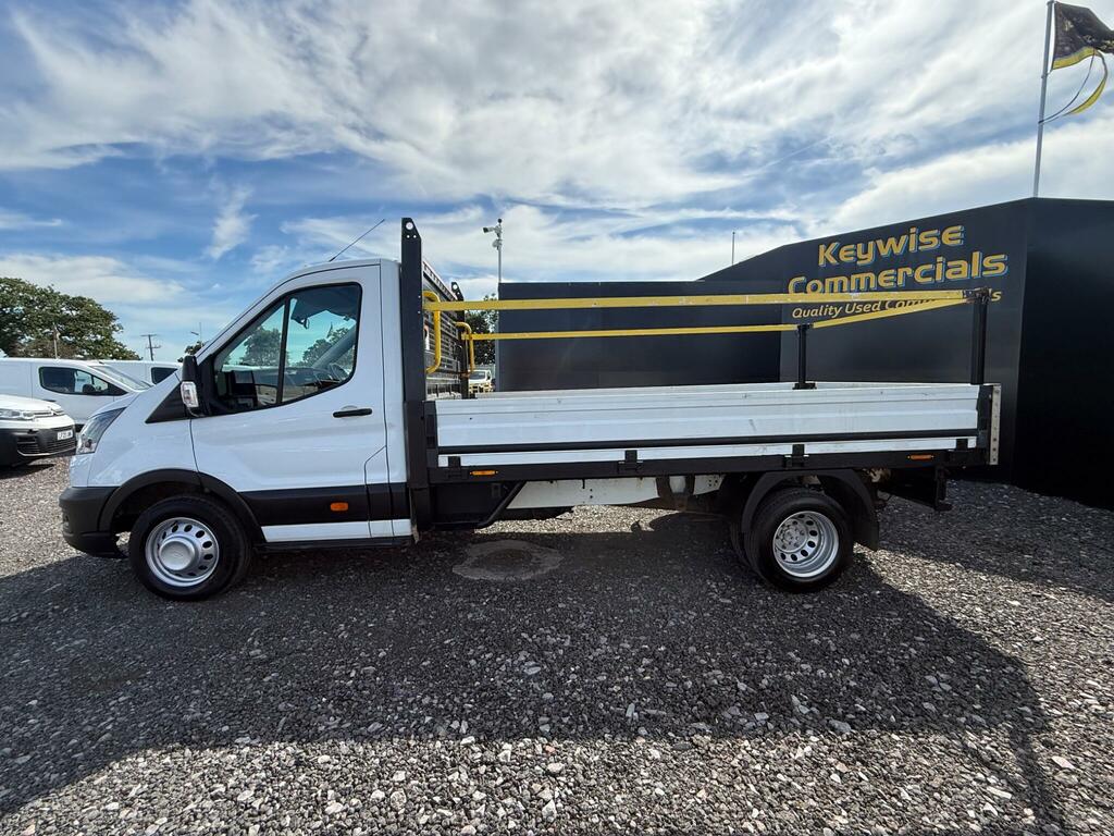 Ford Transit Custom 2.0 350 Ecoblue Leader Dropside White #4