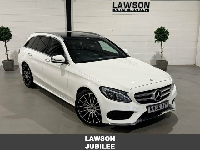 Mercedes-Benz C Class 2.1 C250d Amg Line Premium Plus Estate Diese White