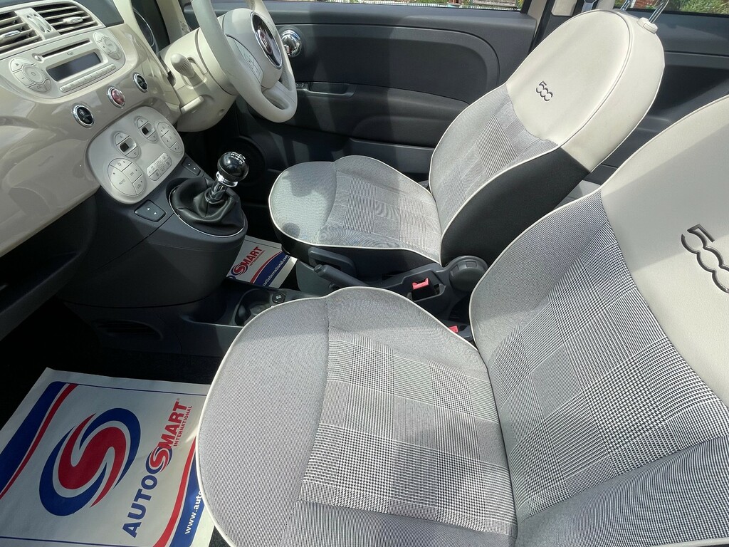 Fiat 500 1.2 Lounge Euro 6 Ss White #11