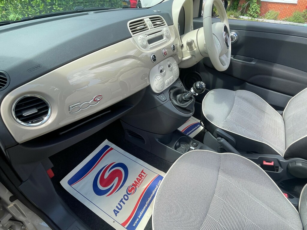 Fiat 500 1.2 Lounge Euro 6 Ss White #10