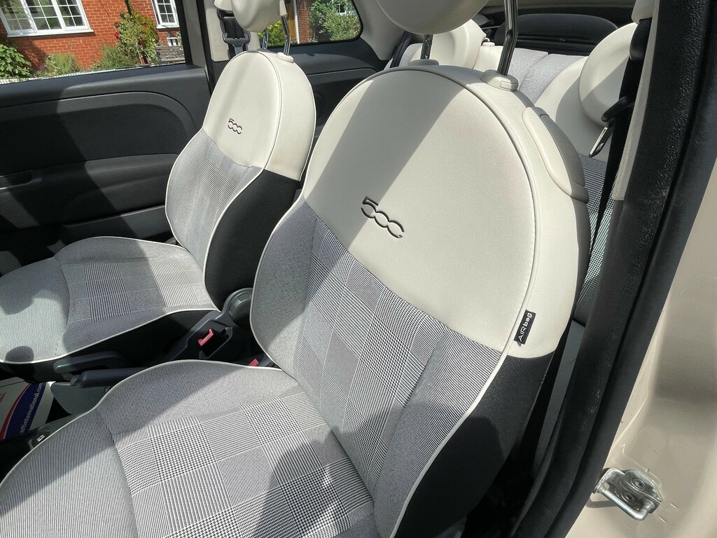 Fiat 500 1.2 Lounge Euro 6 Ss White #12