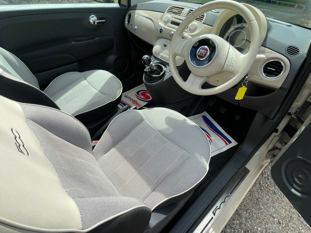 Fiat 500 1.2 Lounge Euro 6 Ss White #25