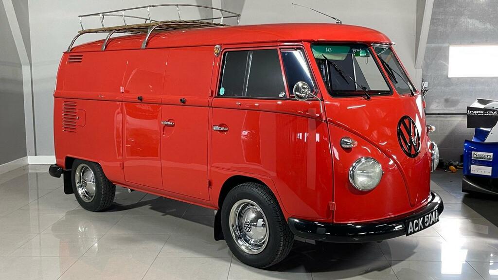 Volkswagen Transporter 1963 Type 2 T1 Cargo Doors Split Screen Red #2
