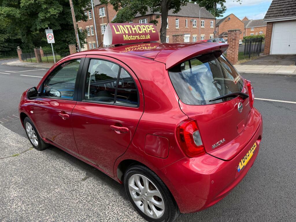 Nissan Micra 1.2 Acenta Cvt Euro 6 YB65RGZ Red #4