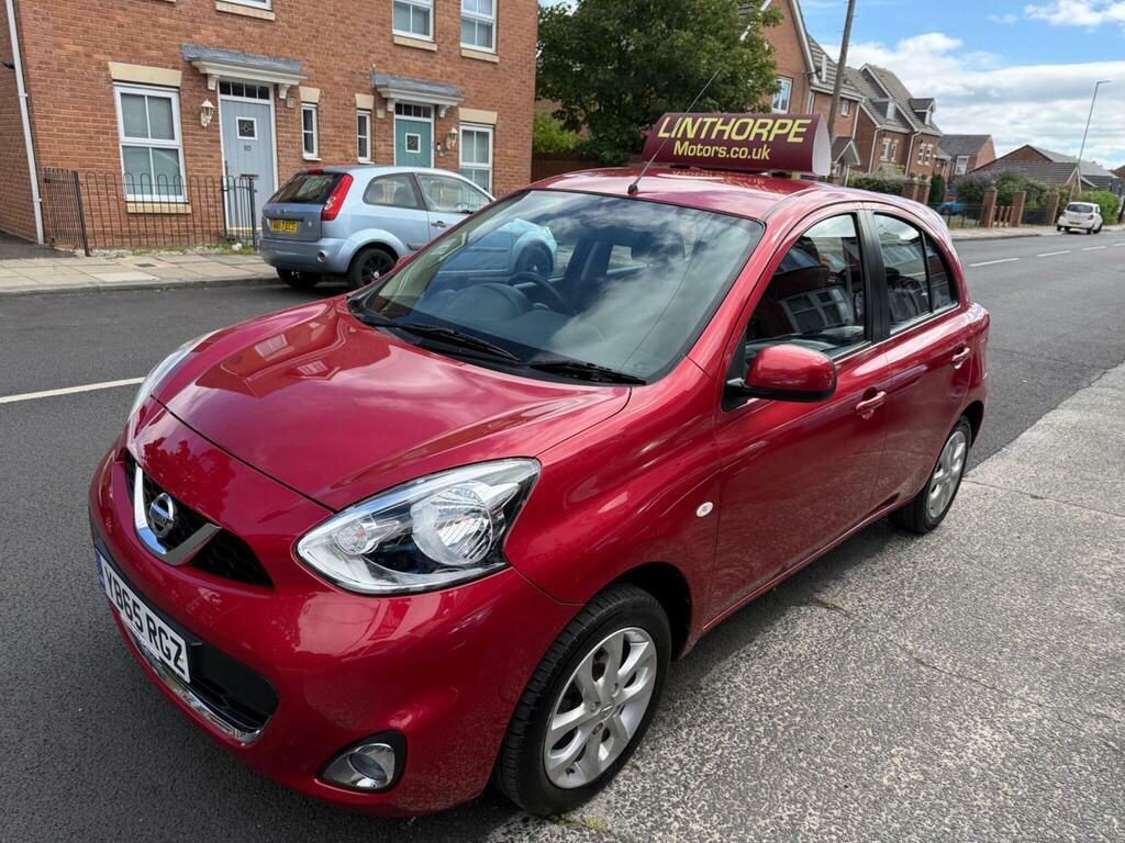 Nissan Micra 1.2 Acenta Cvt Euro 6 YB65RGZ Red #5