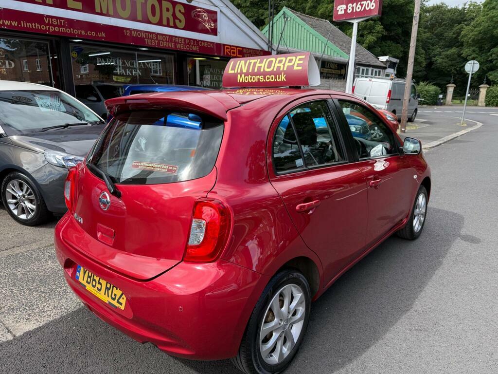 Nissan Micra 1.2 Acenta Cvt Euro 6 YB65RGZ Red #3