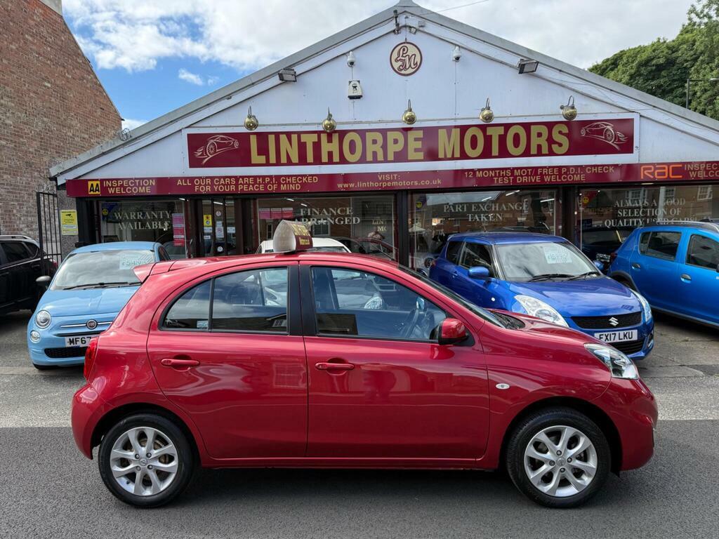 Nissan Micra 1.2 Acenta Cvt Euro 6 YB65RGZ Red #2