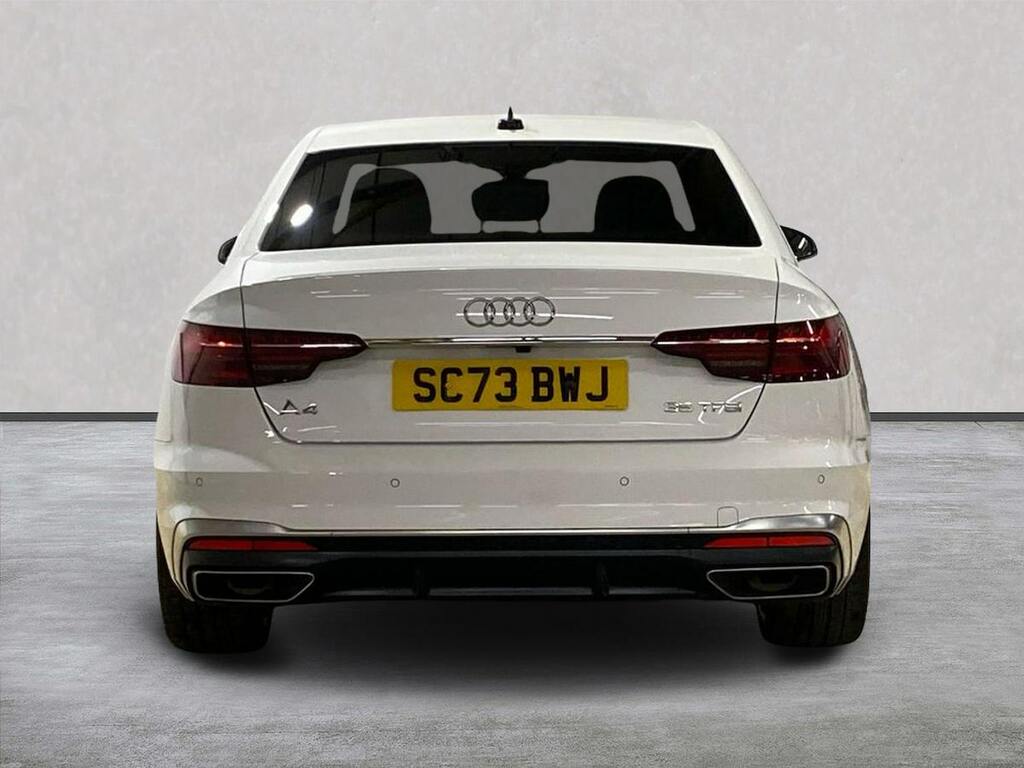 Audi A4 2.0 Tfsi 35 S Line Saloon S Tronic Euro SC73BWJ White #4