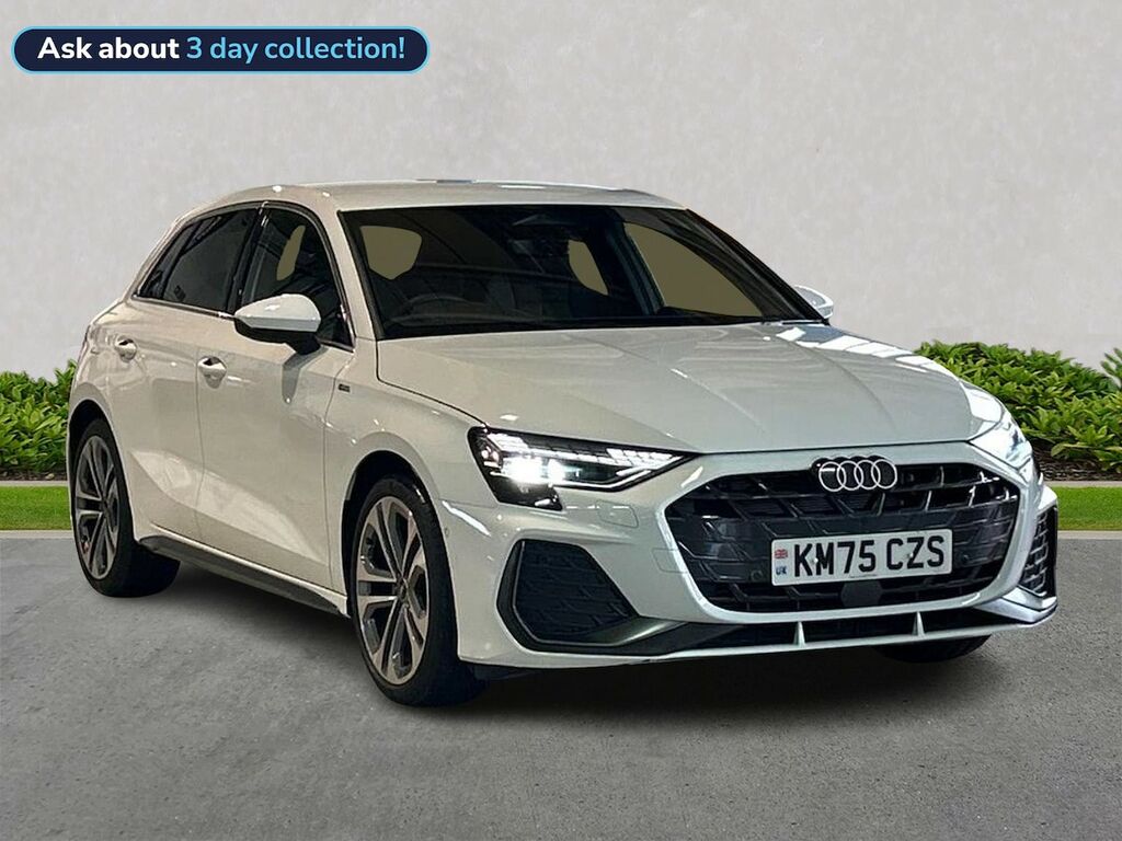 Audi A3 1.5 Tfsi S Line Sportback S Tronic Euro White