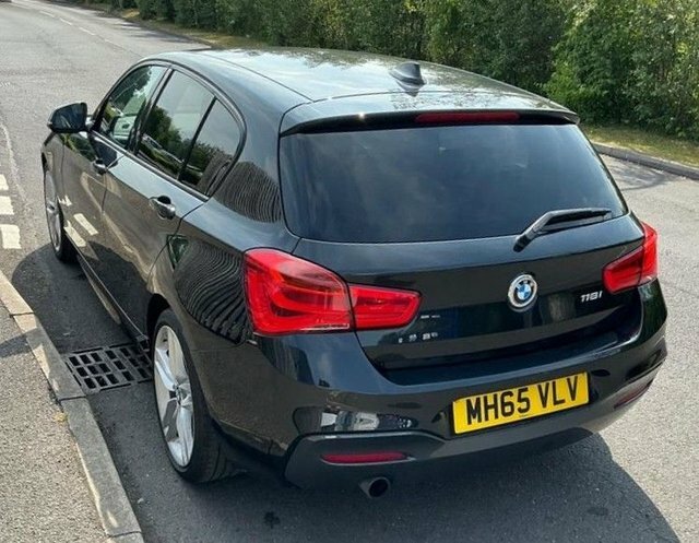 BMW 1 Series 118I M Sport Hatchback MH65VLV Black #2