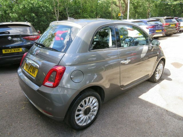 Fiat 500 2018 1.2 Lounge Hatchback Euro 6 Grey #4