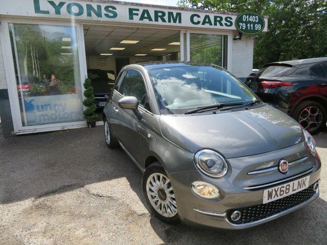 Fiat 500 2018 1.2 Lounge Hatchback Euro 6 Grey #2