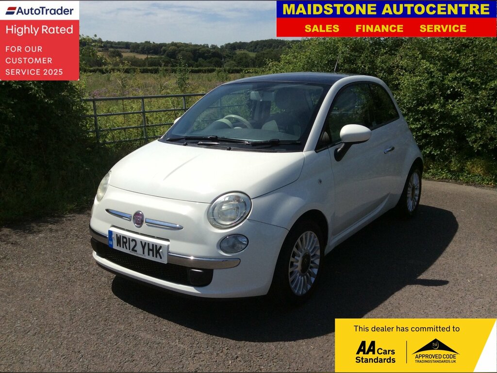 Fiat 500 1.2 Lounge Hatchback Euro 5 Ss White