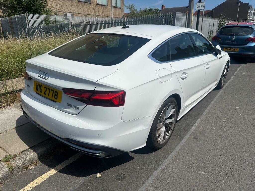 Audi A5 2.0 Tdi 35 Sport Sportback S Tronic Euro 6 S S White #4