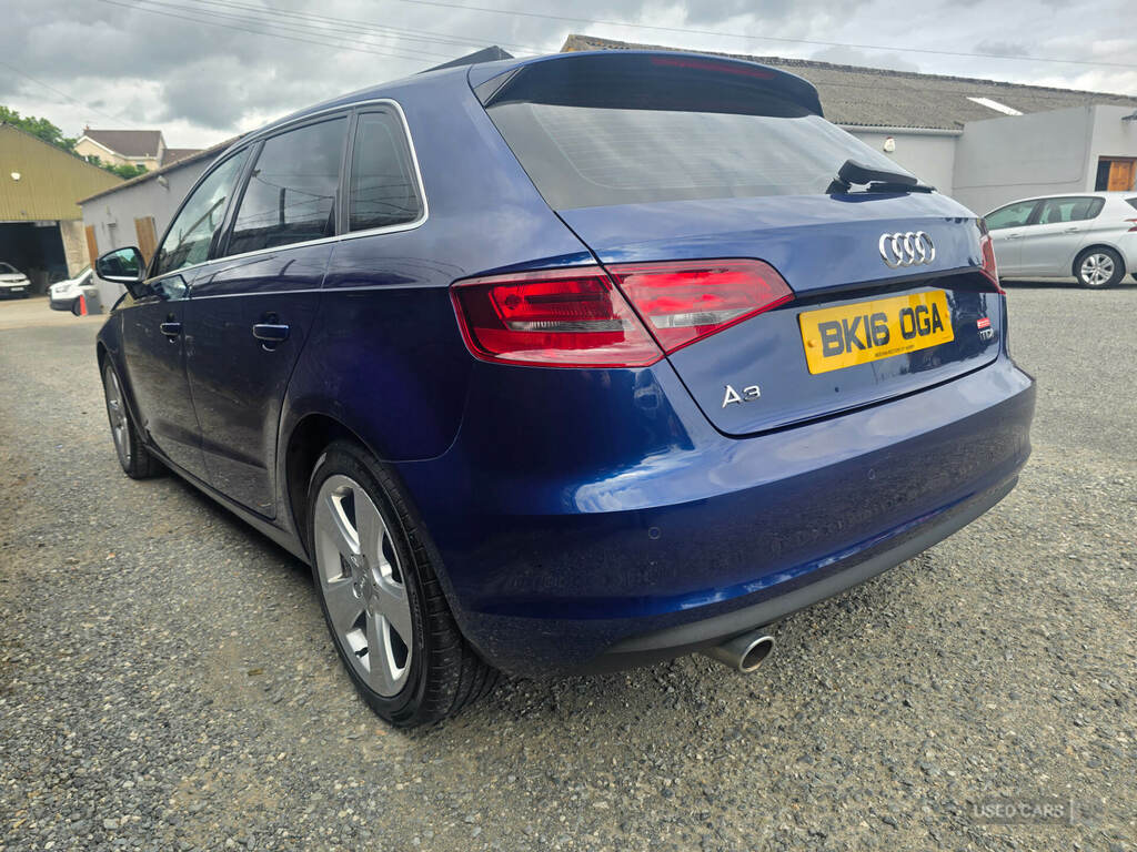 Audi A3 1.6 Tdi 110 Sport Nav BK16OGA Blue #3