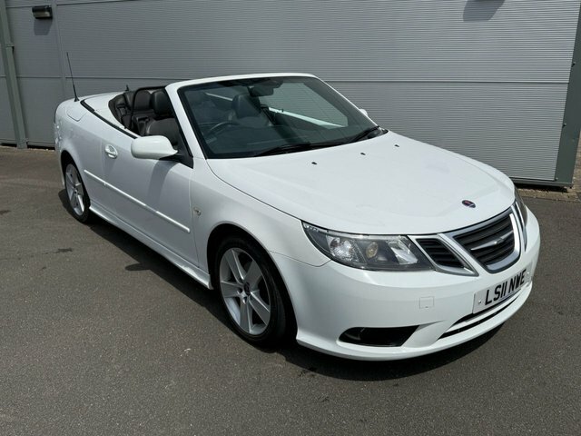 Saab 9-3 1.8T Linear Se Convertible Euro White #2