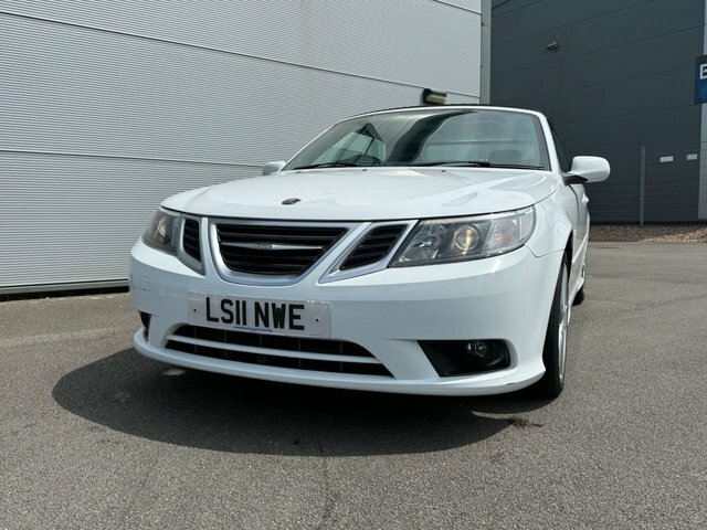 Saab 9-3 1.8T Linear Se Convertible Euro White #5