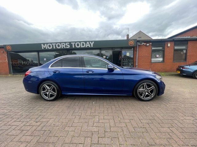 Mercedes-Benz C Class 2019 1.6 C200d Amg Line Saloon E Blue #6