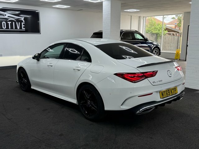 Mercedes-Benz CLA Class 2019 1.3 Cla180 Amg Line Coupe 7G-dct E White #6