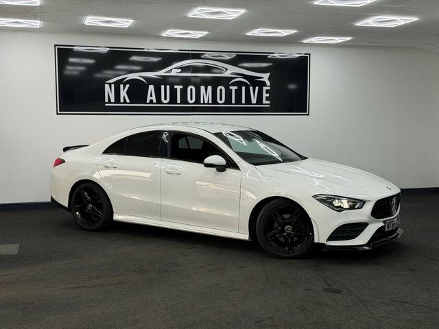 Mercedes-Benz CLA Class 2019 1.3 Cla180 Amg Line Coupe 7G-dct E White #2