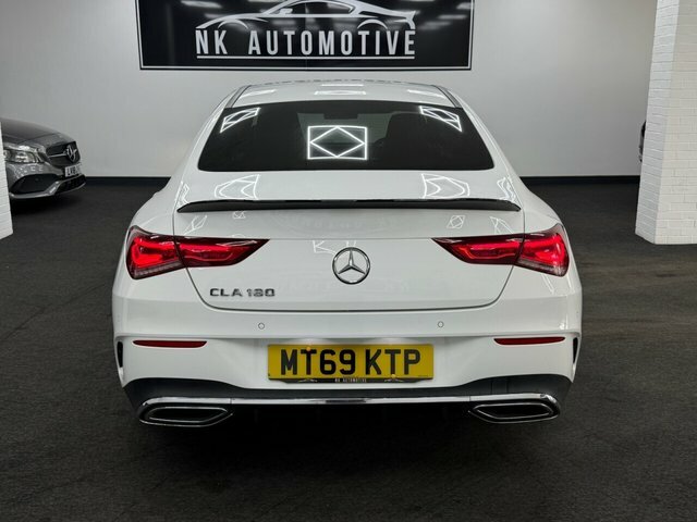 Mercedes-Benz CLA Class 2019 1.3 Cla180 Amg Line Coupe 7G-dct E White #5