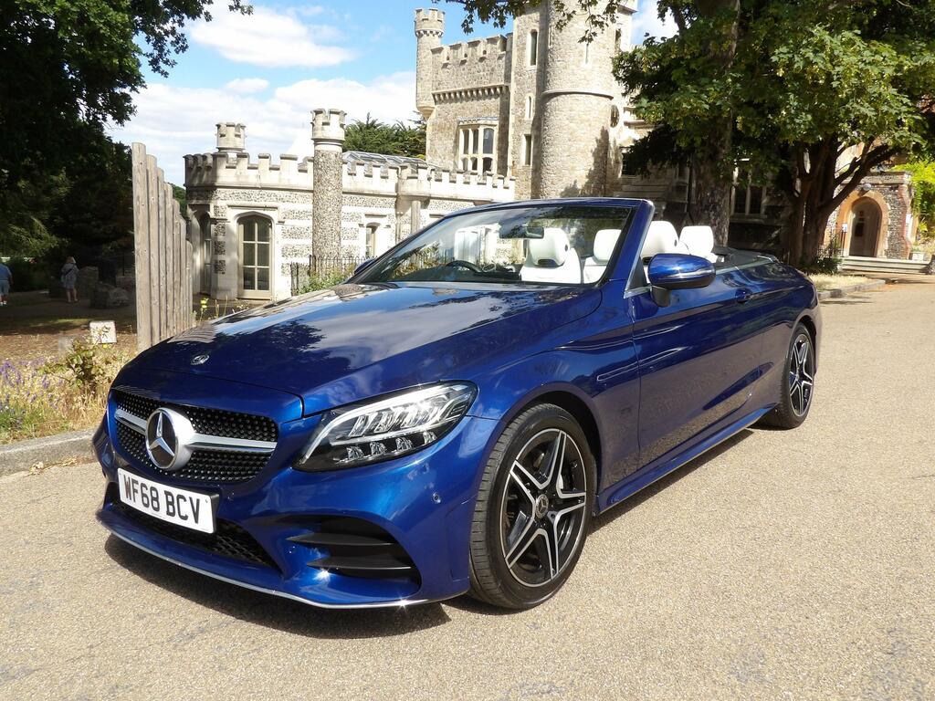 Mercedes-Benz C Class 1.5 C200 Mhev Amg Line Cabriolet G-tron Blue