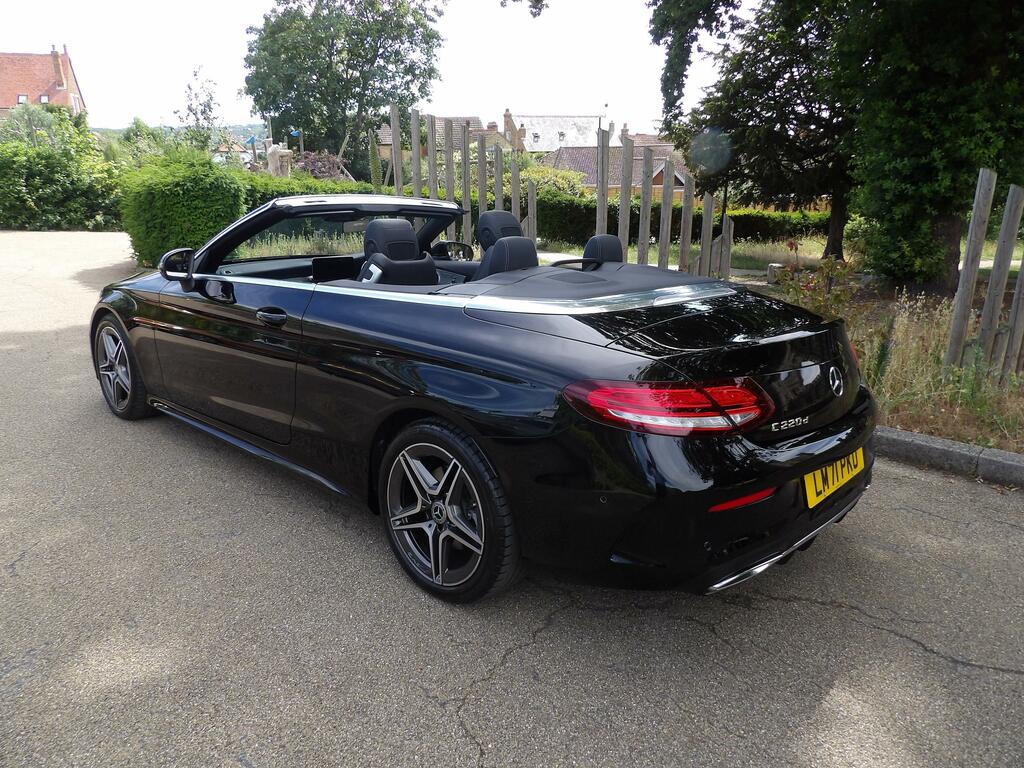 Mercedes-Benz C Class 2.0 C220d Amg Line Edition Premium Cabriolet Black #5