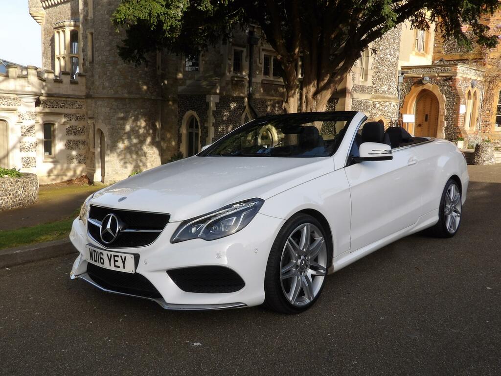 Mercedes-Benz E Class 3.0 E350d V6 Amg Line Edition Cabriolet White