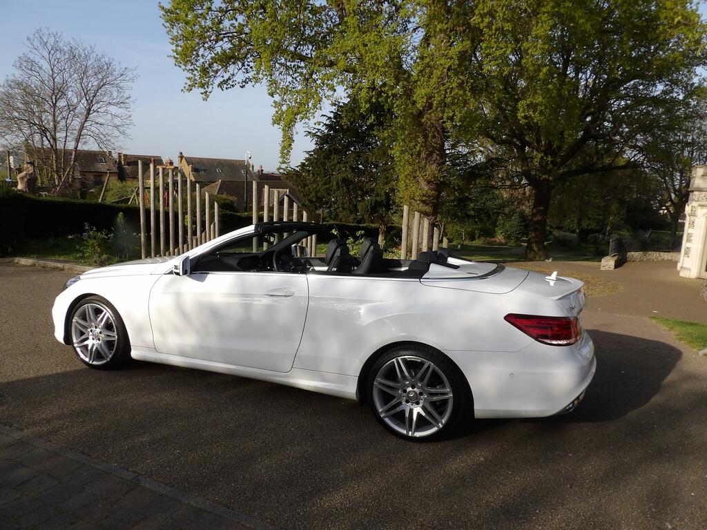 Mercedes-Benz E Class 3.0 E350d V6 Amg Line Edition Cabriolet White #4