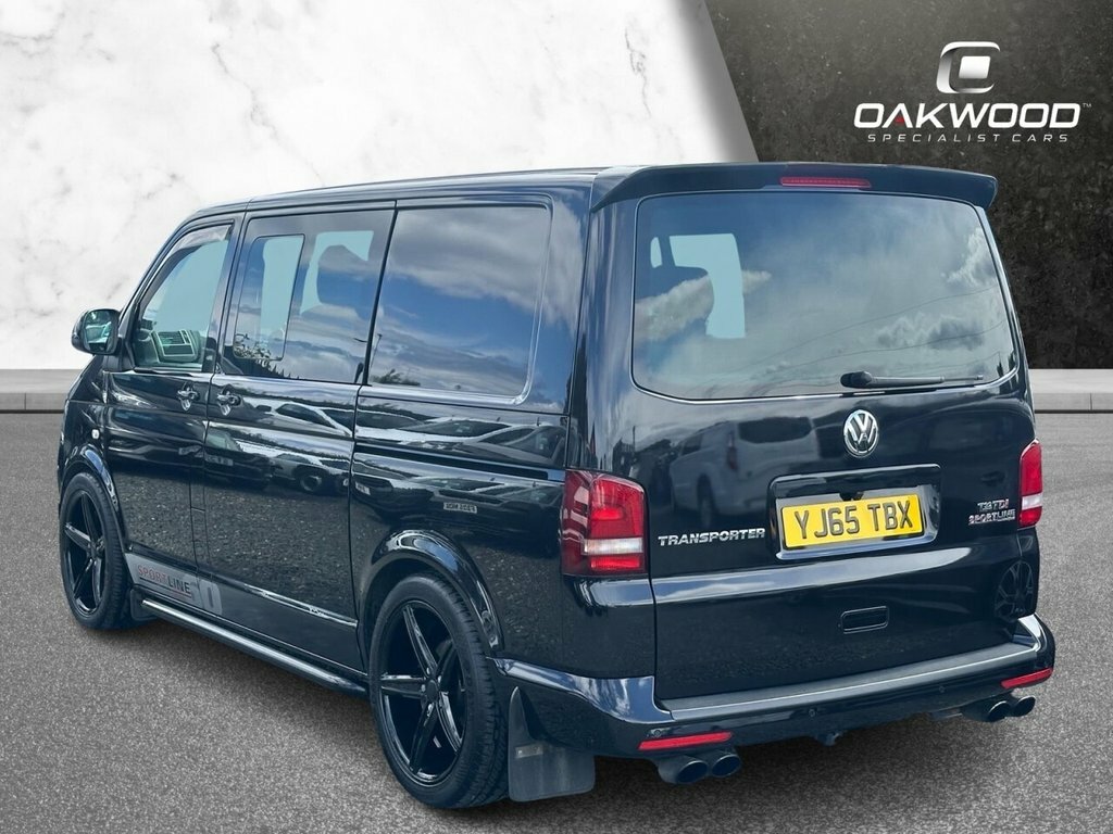 Volkswagen Transporter Sportline Panel Van T5.1 Highline Aircon Satnav Tailgate Spo White #11