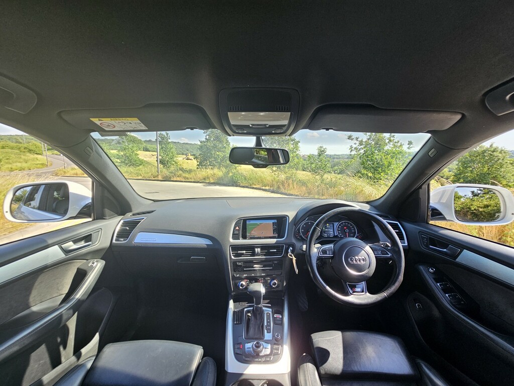 Audi Q5 2.0 Tdi S Line Plus White #4