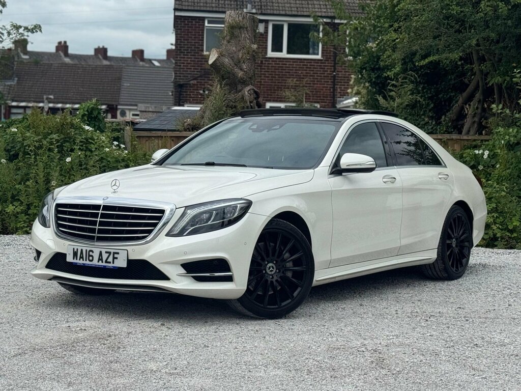 Mercedes-Benz S Class 3.0 S350d V6 Amg Line G-tronic Euro 6 Ss White #2
