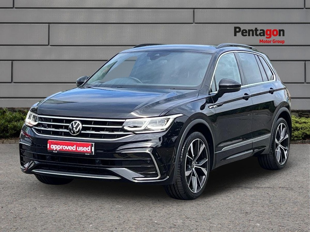 Volkswagen Tiguan 1.5 Tsi R Line Suv Dsg Euro 6 Ss 15 MA23WLN Black #3