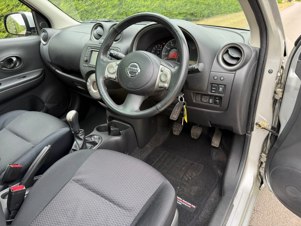 Nissan Micra 1.2 12V Acenta Euro 5 White #9