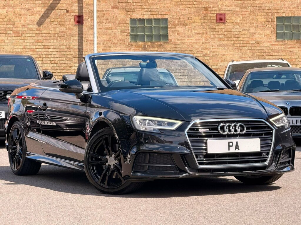 Audi A3 Cabriolet 2.0 Tdi S Line S Tronic 6Spd Quattro Euro 6 Black #2