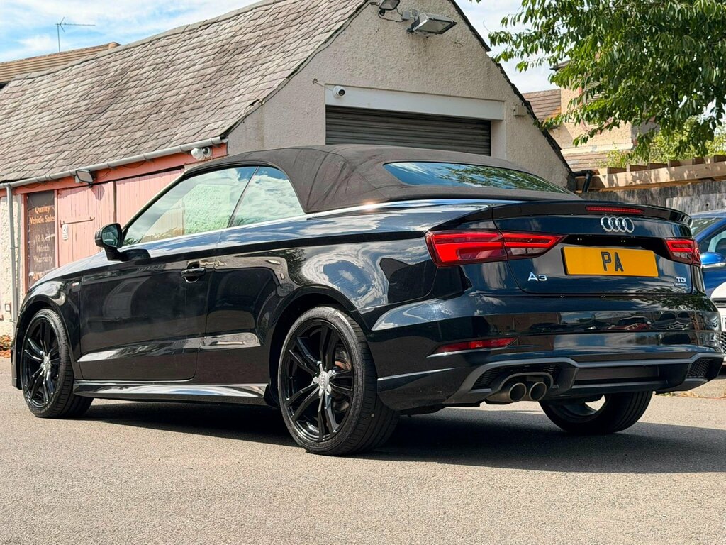 Audi A3 Cabriolet 2.0 Tdi S Line S Tronic 6Spd Quattro Euro 6 Black #6