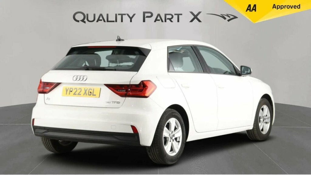 Audi A1 Hatchback YP22XGL White #5