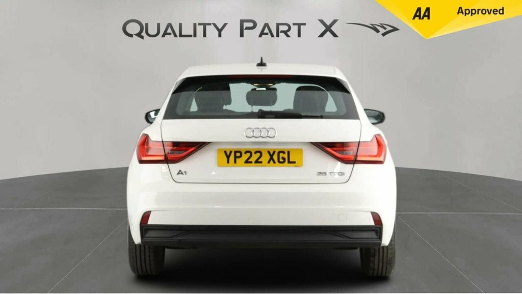 Audi A1 Hatchback YP22XGL White #6