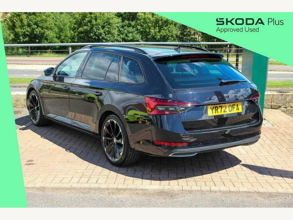 Skoda Superb 2022 2.0 Tdi Cr 200 Sport Line Plus Dsg YR72OFA Black #3