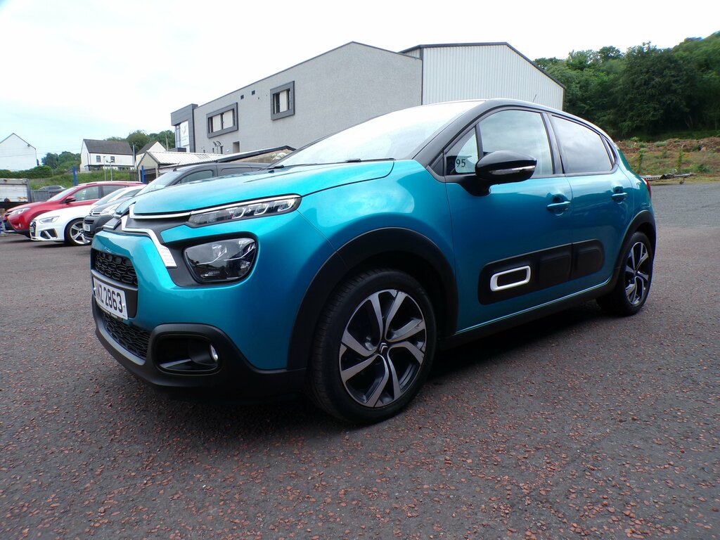 Citroen C3 2023 Citroen C3 1.2 Puretech Shine Plus Ss Eat6 AMZ2863 Blue #4